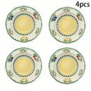 set de table motif fruits fleurs style champetre