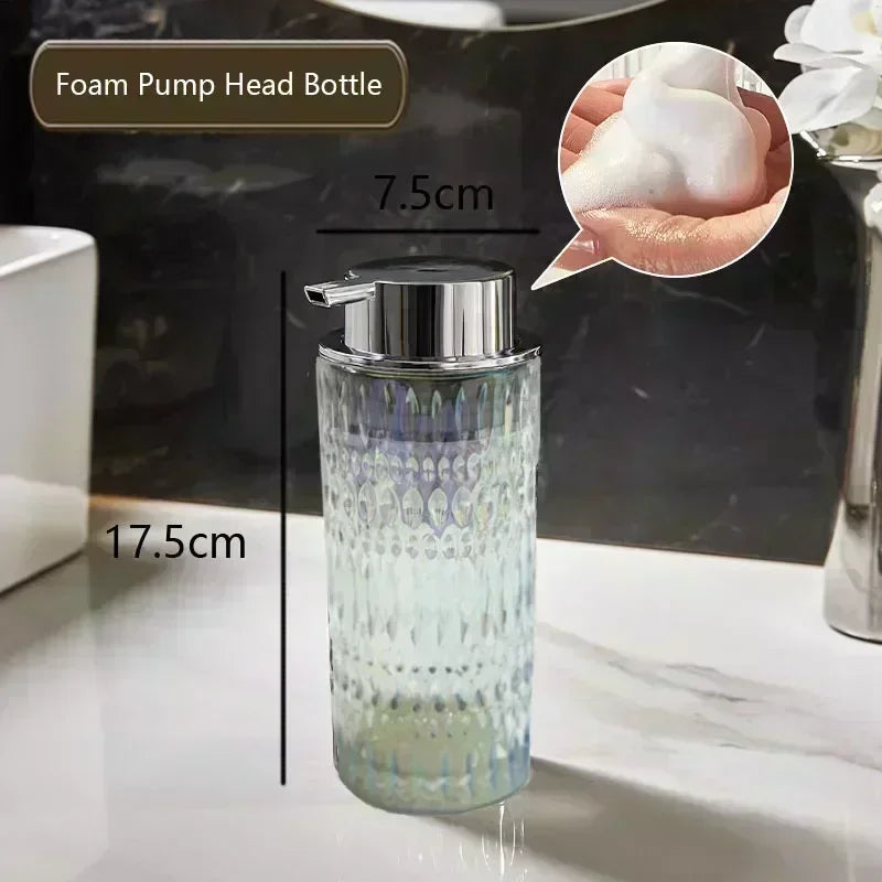 bouteille de savon en verre pour salle de bain élégante et pratique - vue 9 sur 24