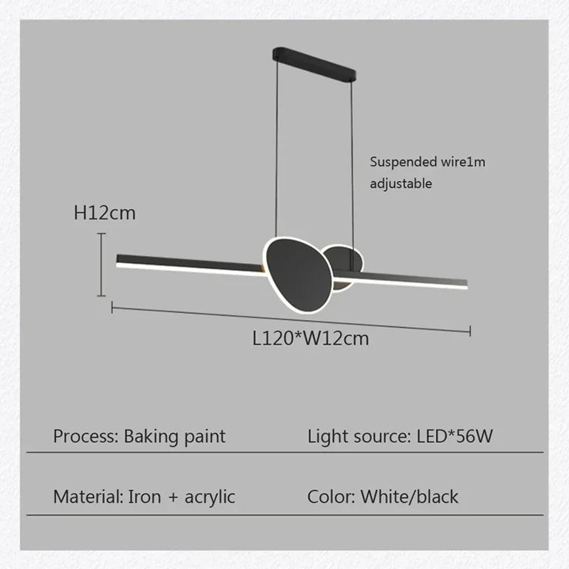 suspension moderne à led pour décoration intérieure élégante - vue 4 sur 10