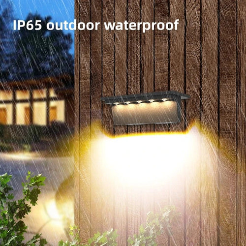 lot de 2 lampes solaires d extérieur avec capteur intelligent pour extérieur - vue 2 sur 10