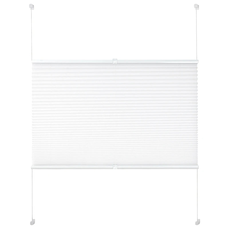 Store plissé occultant sans perçage pour fenêtres