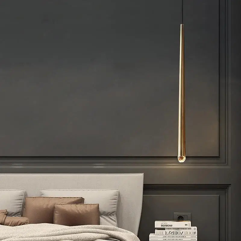 suspension lustre nordique en cuivre pour villa