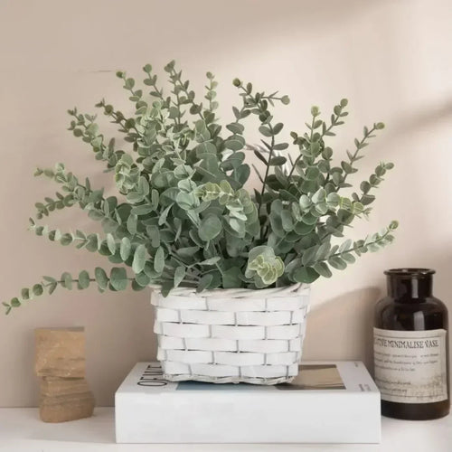 lot de 20 feuilles d eucalyptus artificielles pour décoration florale - vue 3 sur 10