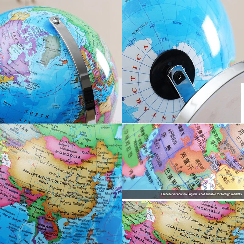 globe terrestre lumineux éducatif carte du monde décoratif - vue 7 sur 10