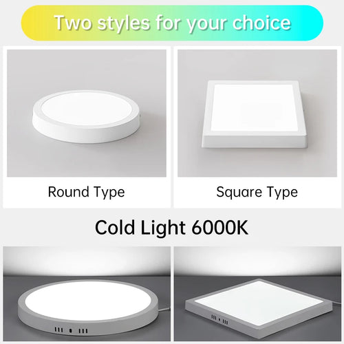 plafonnier led ultra fin panneau lumineux pour intérieur - vue 2 sur 12