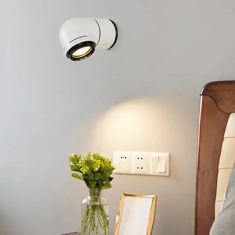 Applique spot LED créative blanc rouge PVC 4000K pour chambre salon allée escaliers - vue 4 sur 8