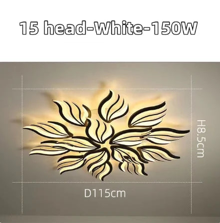 Plafond moderne à LEDs lampe chambre panneau plafonnier RC-dimmable luminaires salon éclairage intérieur salle à manger chambre cuisine - vue 18 sur 18
