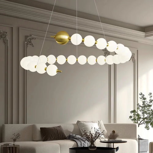 lustre led de luxe moderne pour éclairage intérieur suspendu