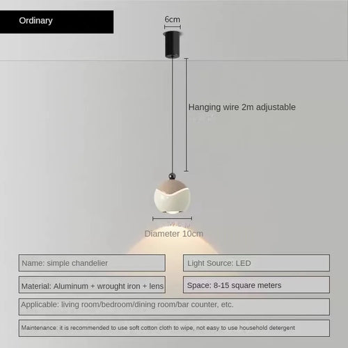 lustre à led pour décorer divers espaces intérieurs et extérieurs - vue 12 sur 11