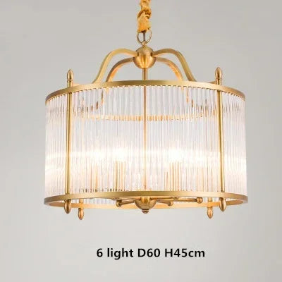 lustre moderne en cuivre avec tubes de verre led - vue 12 sur 12
