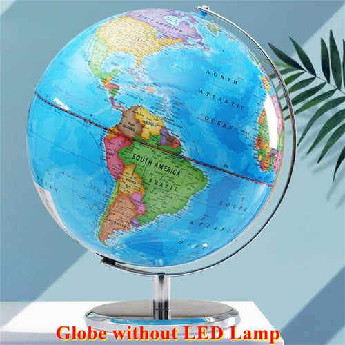 lampe de bureau globe terrestre imprimé en hd 360 degrés artisanat éducatif - vue 2 sur 8