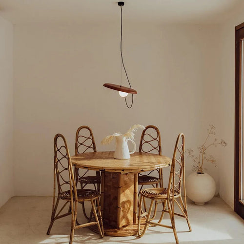 suspension led 3d design avec boule mobile et cordon ajustable - vue 5 sur 18