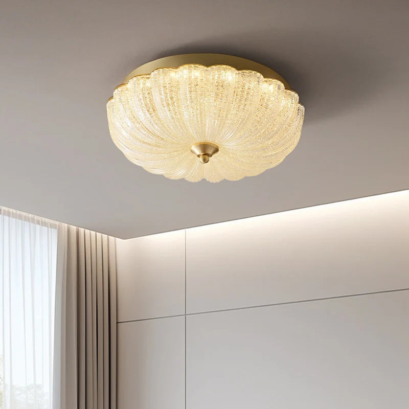 Warm and romantic children's room bedroom ceiling lamp, cream air, master bedroom ceiling light - vue 7 sur 7