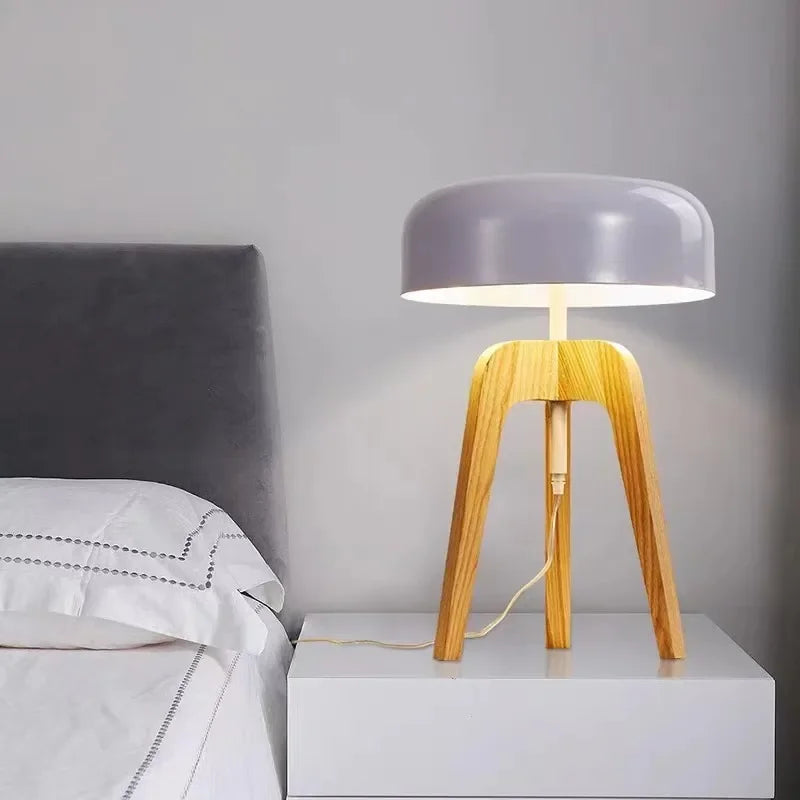Lampadaire classique en bois - vue 4 sur 10