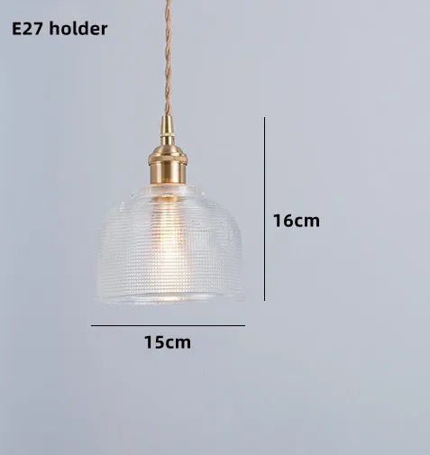 suspension nordique en verre teinté et cuivre élégant - vue 17 sur 25