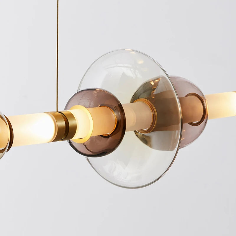 Suspensions design LED en verre de styliste du Canada - vue 5 sur 25