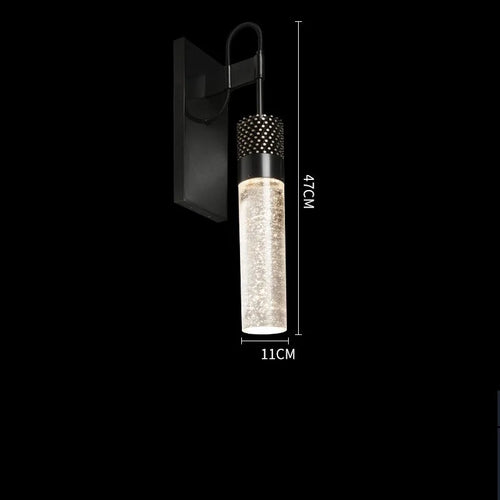 applique murale design gouttelette d'eau cristal led cuivre nordique - vue 12 sur 20
