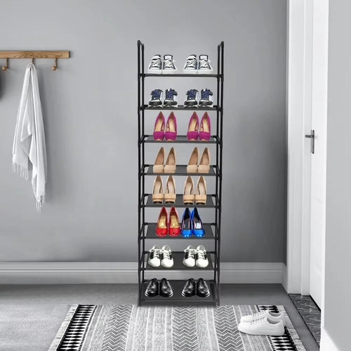 étagère à chaussures économique grande capacité anti-poussière polyvalente - vue 4 sur 9