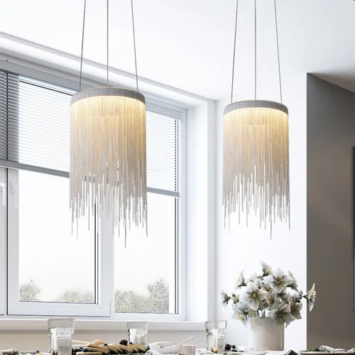 lustre led postmoderne en aluminium style nordique pour espaces créatifs - vue 6 sur 15