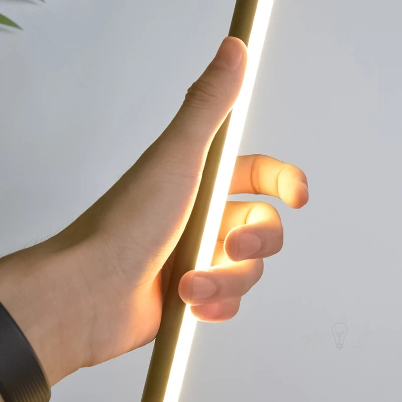 lampadaire moderne minimaliste à led pour intérieur élégant
