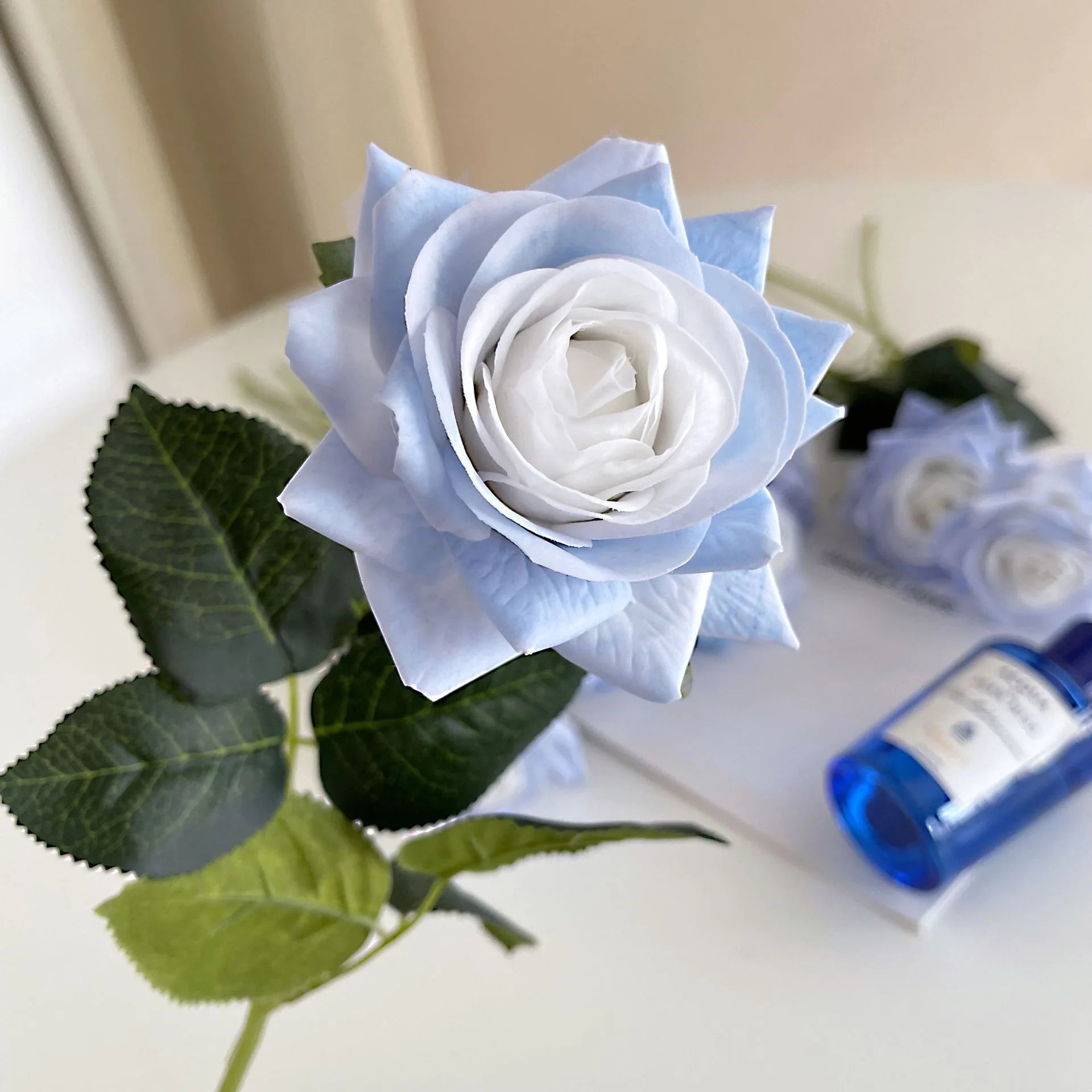 lot de 5 fleurs artificielles hydratantes pour mariage et saint-valentin - vue 3 sur 15