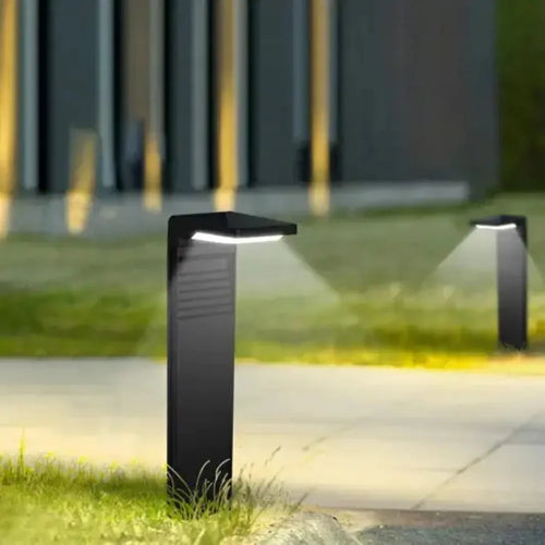 lampadaire solaire moderne pour jardin et cour décorative - vue 4 sur 6