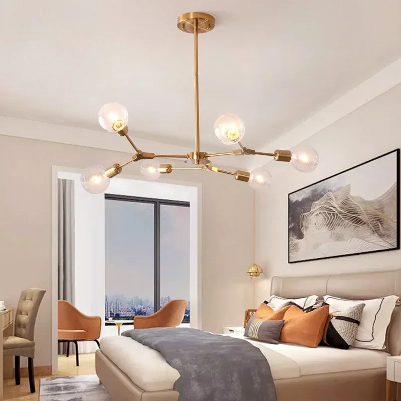 lustre moderne en forme d'arbre pour décoration intérieure - vue 2 sur 14