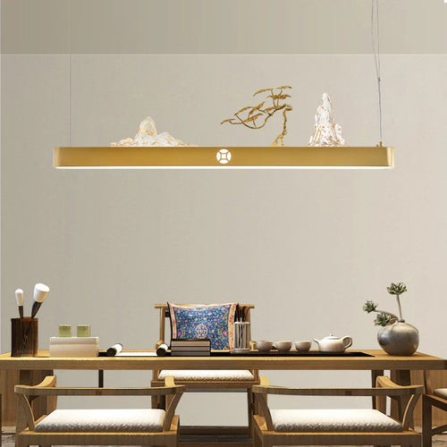 suspension chinoise en bois pour ambiance zen et économique - vue 5 sur 16