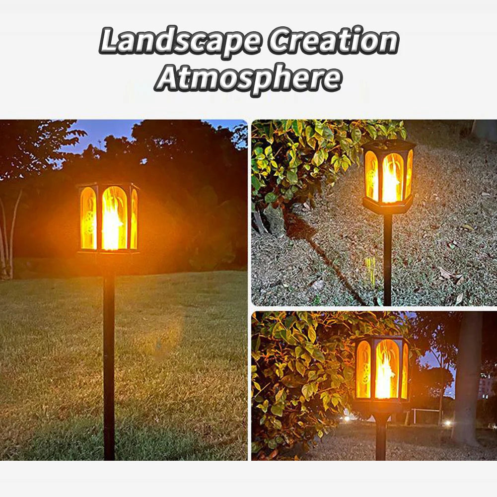 lampe torche solaire 96 led pour extérieur jardin et allée automatique - vue 3 sur 7