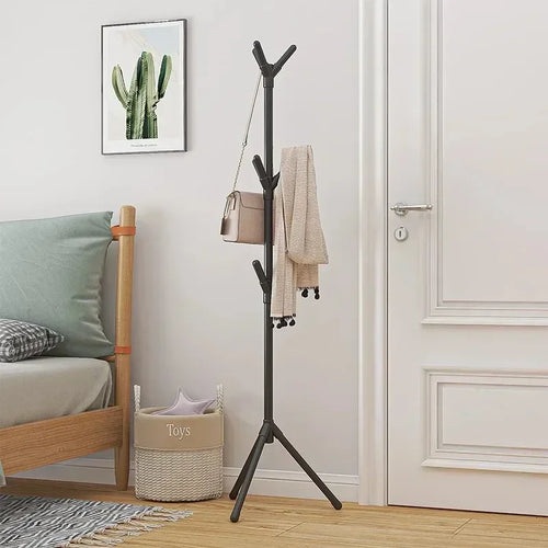 porte-vêtements sur pied en forme de branche pratique et mobile - vue 2 sur 10