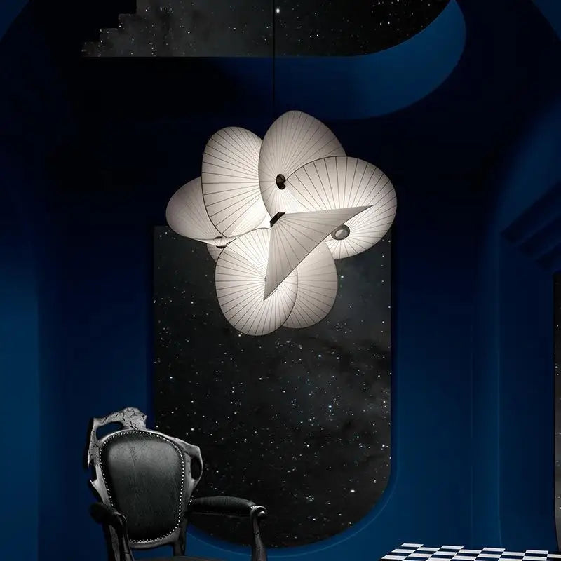 lustre en tissu serpentin design nordique pour intérieur élégant - vue 3 sur 7