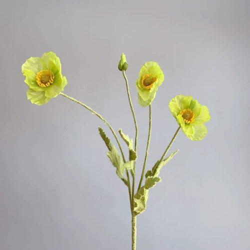 fausses fleurs de pavot en soie pour décorations de mariage et fêtes - vue 15 sur 29