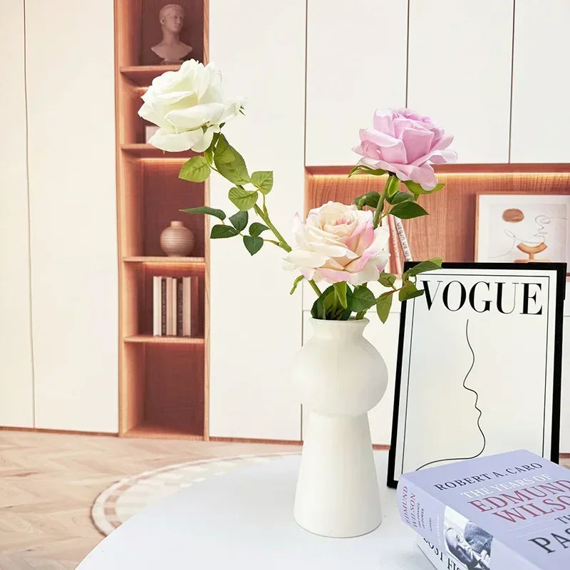 fleurs artificielles roses pour décoration intérieure élégante et moderne - vue 4 sur 16