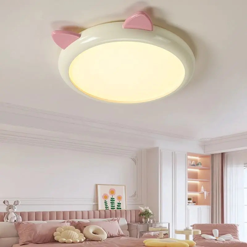 plafonnier dessin animé chaton spectre complet luminaires argent