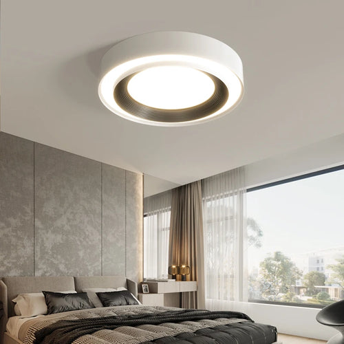 lustre nordique qiyimei éclairage intérieur lumières circulaires - vue 4 sur 11