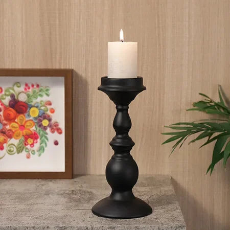 Bougeoir en fer forgé noir | Dékocandle Bougeoir en fer forgé noir | Dékocandle