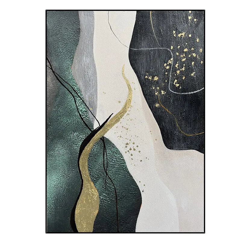 peinture à l'huile abstraite personnalisable pour décoration intérieure