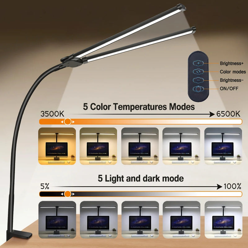 Lampes de bureau Led à Double tête