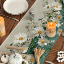 Chemin de table floral aquarelle papillons style printanier