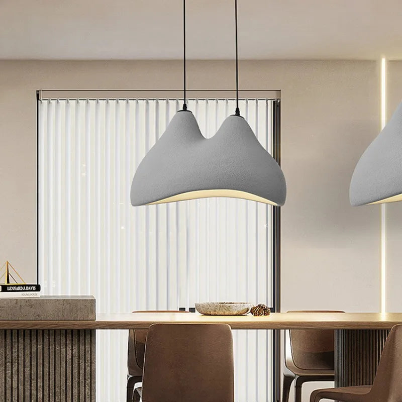 suspension Nordique Wabi Sabi E27 lumières Restaurant style crème chambre décoration de la maison LED