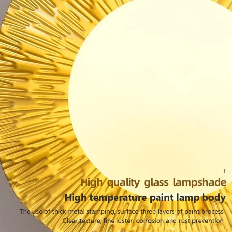 Applique murale nordiques pour chambre intérieure salon couloir salle d'étude mur moderne verre luminaires muraux G9 fer décoration de la maison