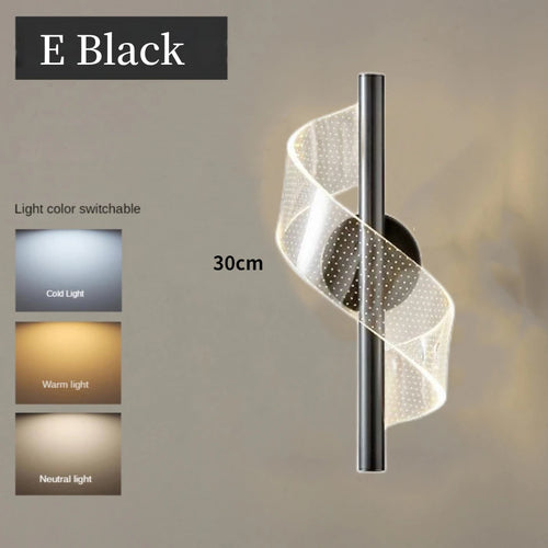 applique murale moderne en acrylique pour décoration intérieure à led - vue 22 sur 21