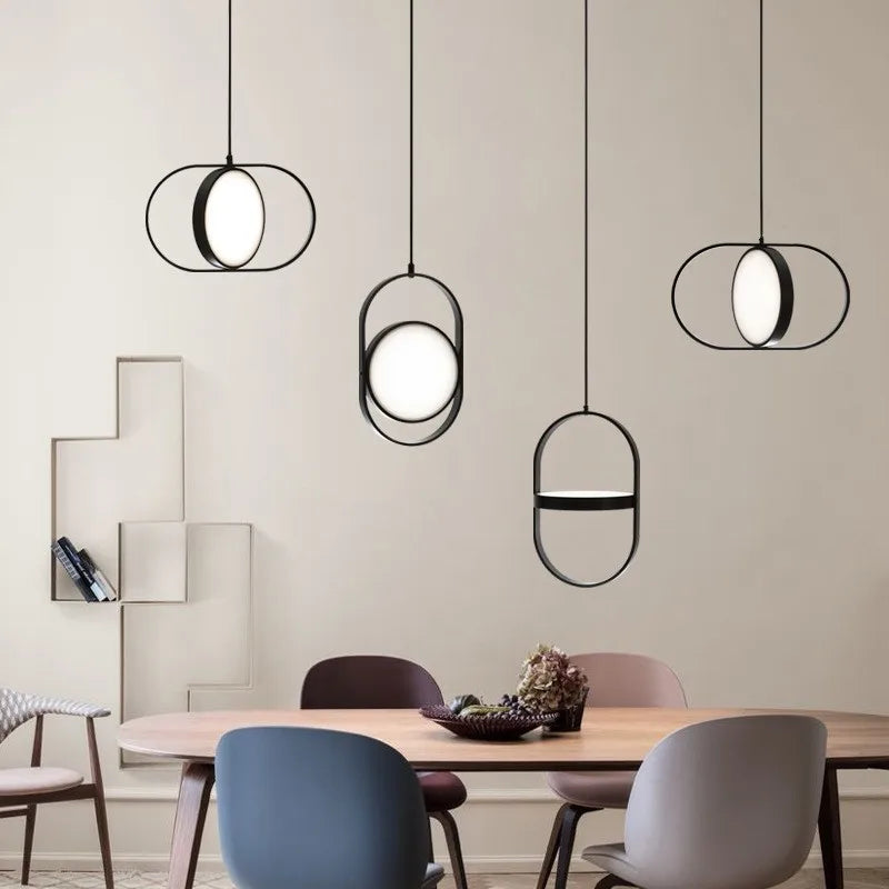 suspension moderne en métal pour bar restaurant et boutique - vue 5 sur 14