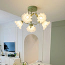 plafonnier floral nordique design romantique pour un décor élégant
