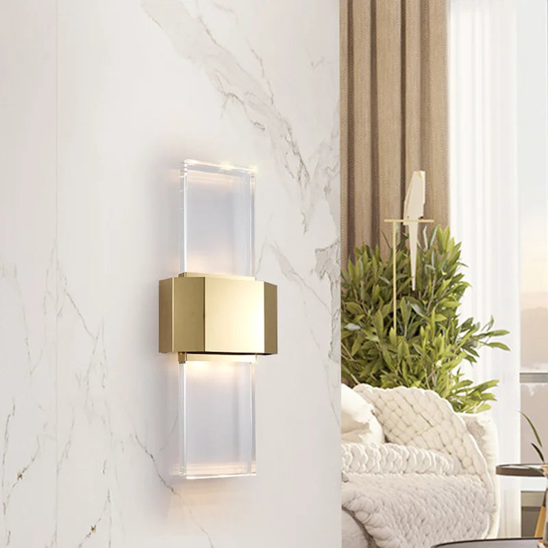 applique murale en cristal design moderne pour décoration intérieure