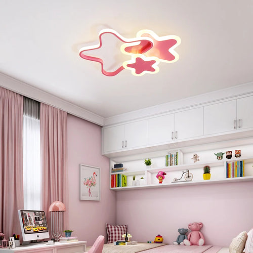 plafonnier moderne en forme de cœur pour enfants et bureaux - vue 6 sur 12