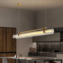 lustre en acrylique avec ceinture led pour éclairage moderne