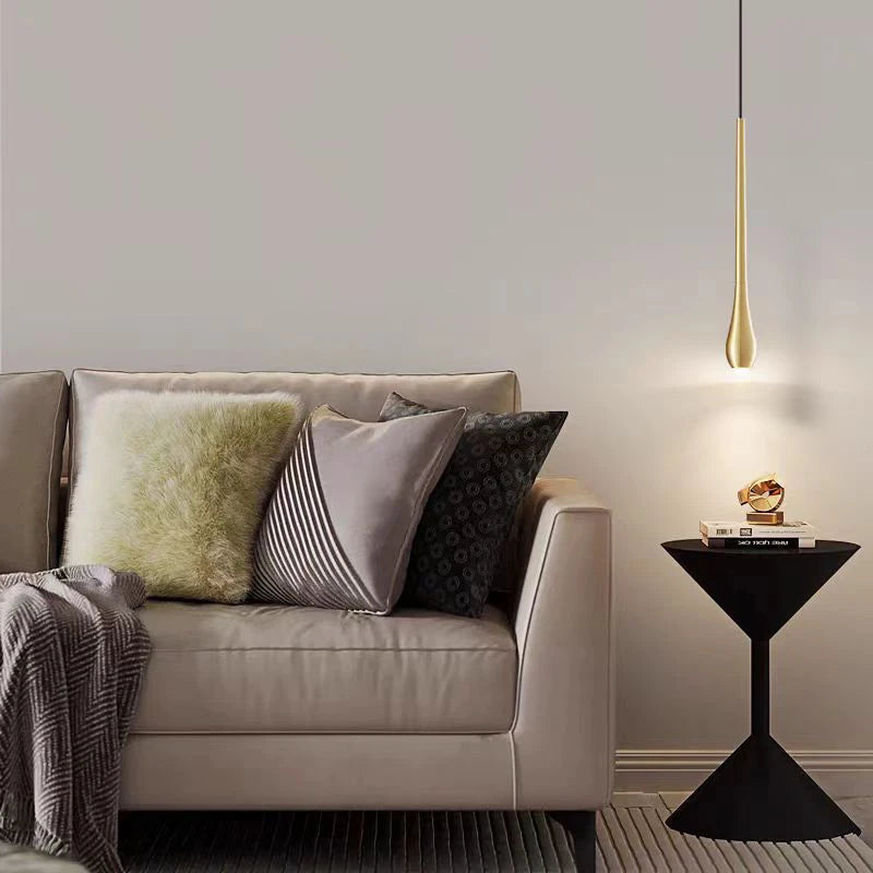 lampe led suspendue en laiton design moderne 3 intensités variables