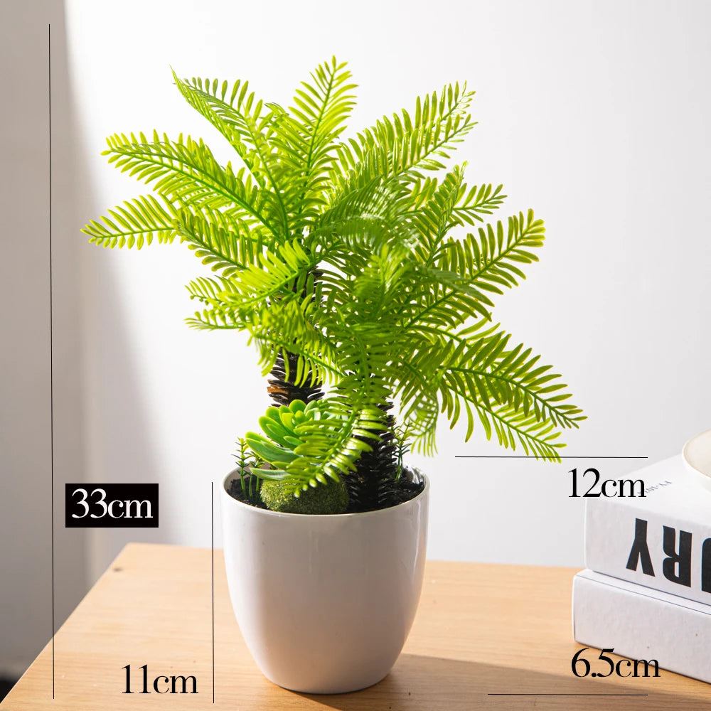 faux palmier grande plante artificielle en pot décorative - vue 8 sur 8