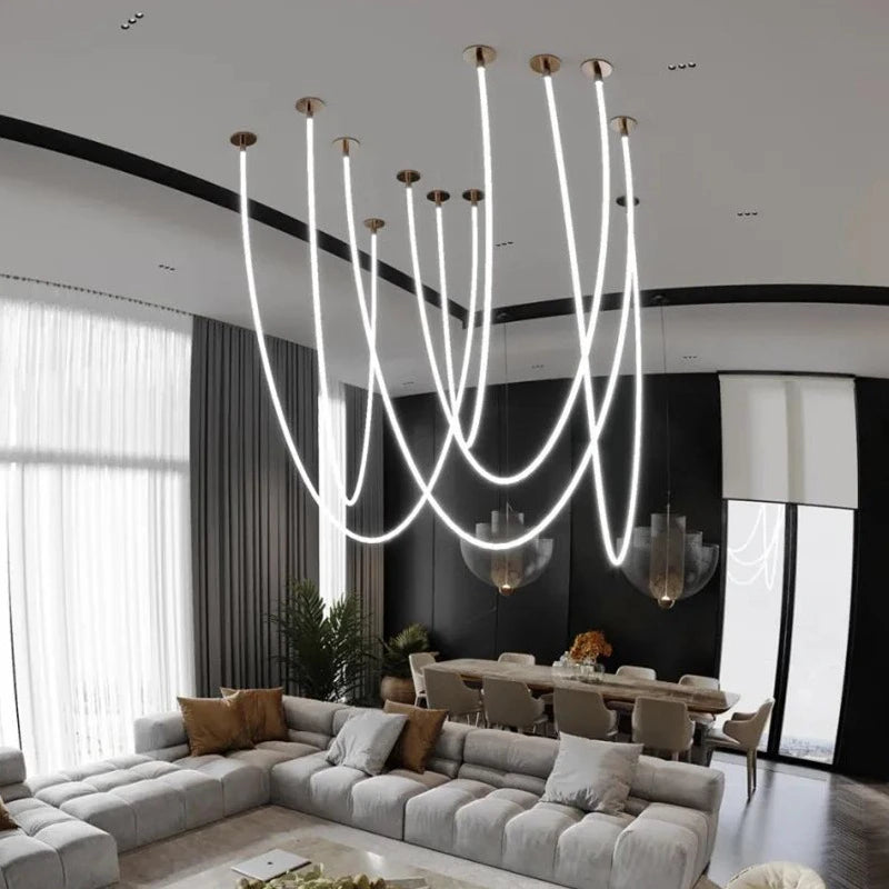 plafonnier led minimaliste en silicone style nordique 360 degrés